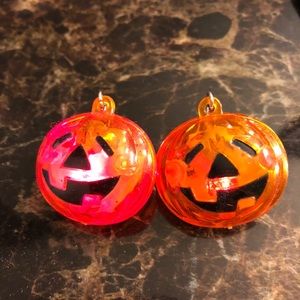 Earrings pumpkin light up